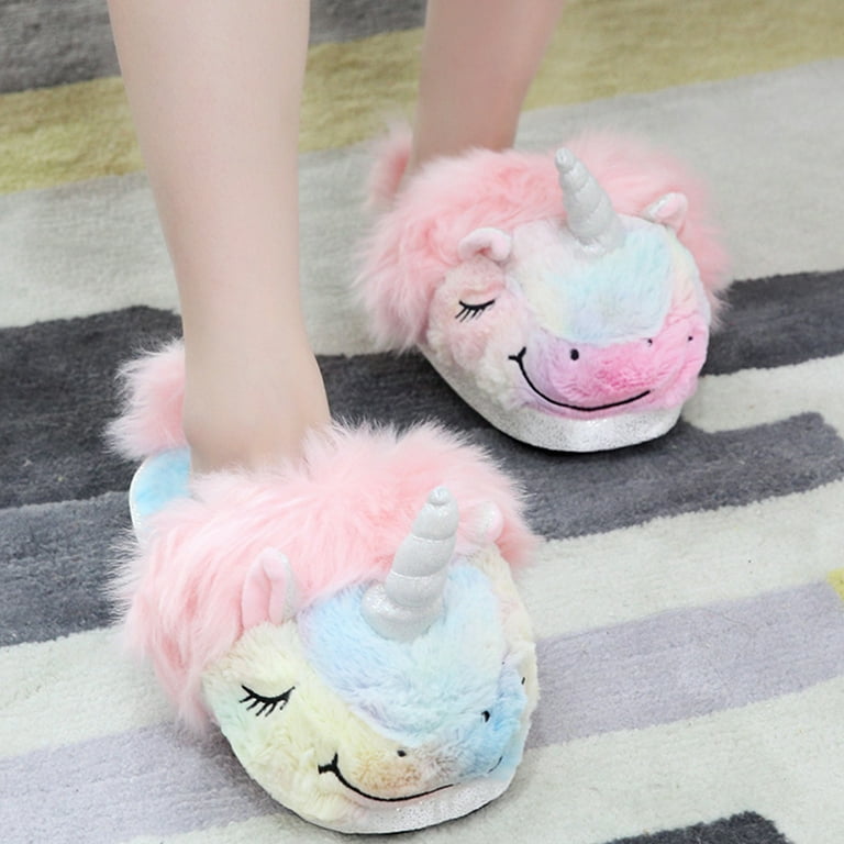 Walmart unicorn hot sale house shoes