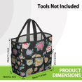 thumbnail image 3 of Garden Tool Bag,Pioneer Flower Floral Print Pattern Garden Tool Organizer,Garden Gifts,Waterproof Multi-Pocket Garden Tool Storage 11.8x5.5x11.4 Inch(Tools NOT Included), 3 of 6
