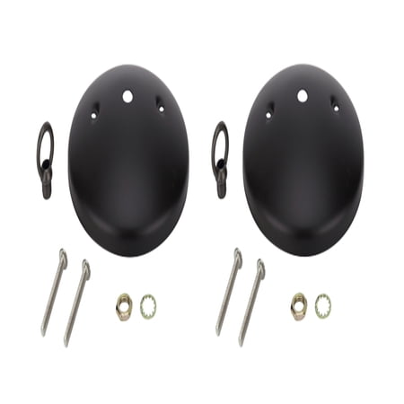UPC: 0810027064592 | Aspen Creative 21522-12 Modern Light Fixture Canopy Kit  5  Diameter with Collar Loop  7/16  Center Hole  Oil Rubbed Bronze  2 Pack