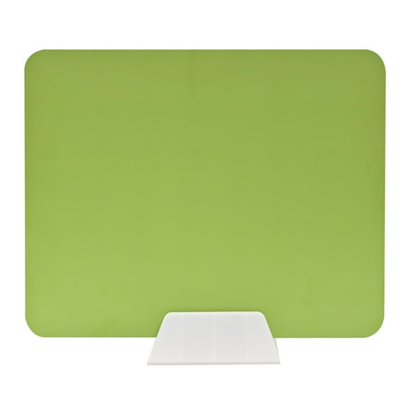 figatia Desktop Partition Board Desk Divider Versatile for Home Study Test Workplace Green PP Stand