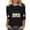 Black B, variant on Plus Size Womens Tops Spider Web Printed 3/4 Sleeve Crew Neck Loose Shirts Blouses for Women Fashion Clothing