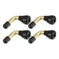 thumbnail image 1 of Unique Bargains 4 Pcs Car PVR60 Tubeless Tire Valve Stem Universal for Cars RV Bicycles Motorcycles Trailers Gold Tone, 1 of 8