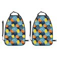 thumbnail image 2 of Kdxio Sunflowers Print 2 Pack Car Kick Mat Seat Cover Back Protector Mat with Pockets for Organizer Backseat Protector and Storage Anti Kick Pad for Vehicles, 2 of 9