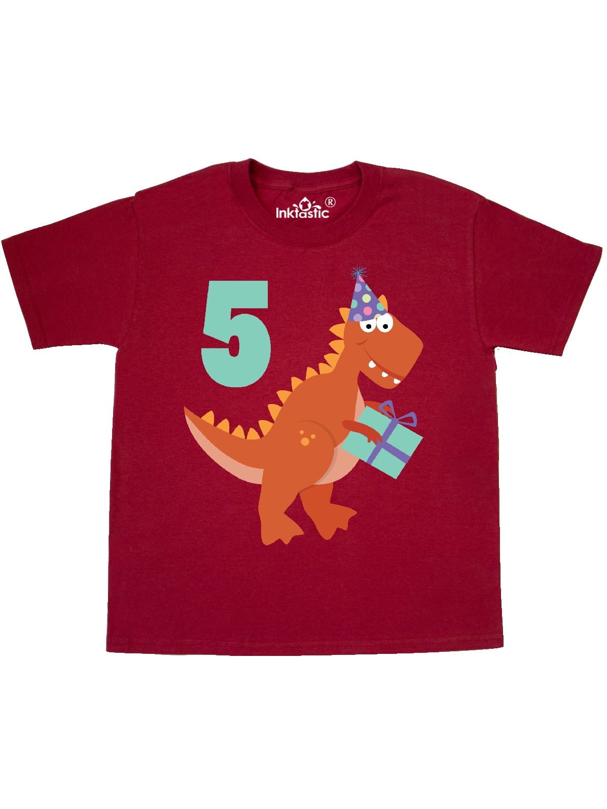 CafePress Dinosaur 5Th Birthday T Shirt Kids Cotton T-shirt 1815729341