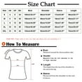 thumbnail image 3 of Pompotops Femme Mode Col Rond Vintage Manches Courtes Tops Chemisier, 3 of 9