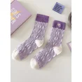 thumbnail image 4 of Calcetines Media De Mujer Varios Patrones Cómodo 10 Pares, 4 of 8