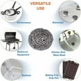 thumbnail image 3 of Stainless Steel Wool Scrubber Sponge Pack of 4 for Removing Tough Dirt, Grease, Oil or Stains from Dishes, Pots, Stovetops, Drip Pan, Cookware, Kitchenware, 3 of 4
