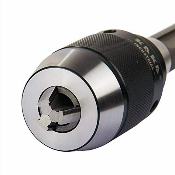 KAKA INDUSTRIAL Drill Chuck With Integrated Shank, APU R8 Shank (HPJ1313 (1/32"-1/2"-R8-7/16"-20))