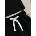 thumbnail image 6 of Bagilaanoe 2pcs Toddler Baby Boy Shorts Set Contrast Colors Short Sleeve T Shirt Tops + Shorts 6M 12M 18M 24M 3T Kids Casual Summer Clothes, 6 of 8