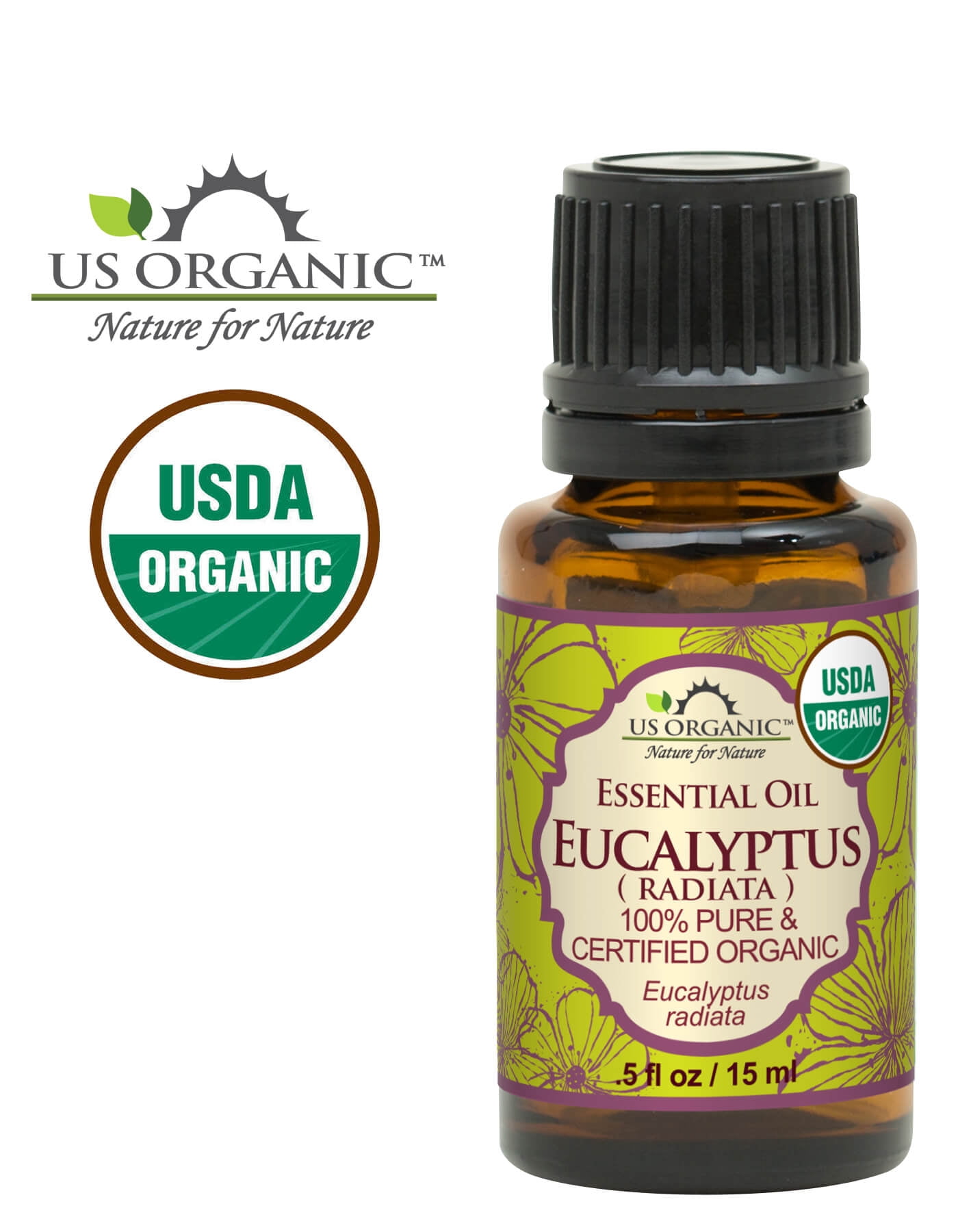 US Organic Eucalyptus Essential Oil (Radiata), 100% Pure Certified USDA Organic