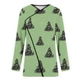 thumbnail image 5 of Antqov Womens Cardigan, Christmas Print Open Front Cardigans with Notched Lapel, Daily Trendy Relaxed Lightweight Comfy Casual Cardigan Jackets, 5 of 7