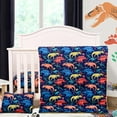 thumbnail image 2 of Crib Bedding Set for Boys Girls 3 Piece Dinosaur Baby Bedding Set - Soft Comforter Bed Set includes Quilt with Minky Dots Toddler Pillowcase Crib Sheet - Navy Nursery Bedding Set for Boys, 2 of 7
