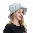 thumbnail image 6 of Bingfone Rabbit In The Rain Bucket Hat for Men Women,Packable Reversible Printed Sun Hats,Fisherman Outdoor Travel Hiking Beach Caps, 6 of 7