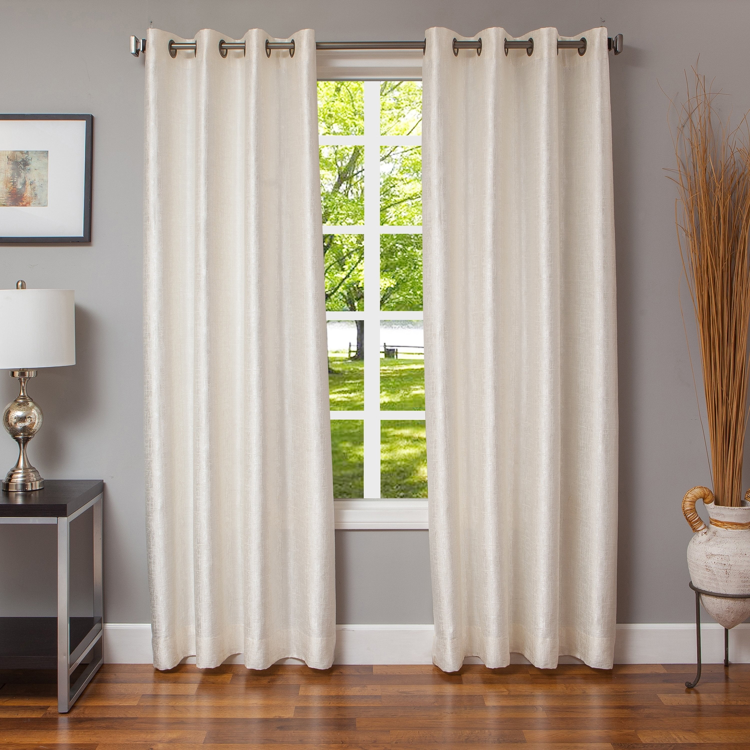 Softline Home Fashions Inc Morena Textured Grommet Top Softline Home Fashions Inc Morena Textured Grommet Top Panel