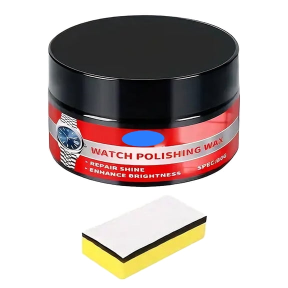 Watches Polishing Cream Set with Sponges for Restoring Shines and Removing Scratches on Metal Jewelry Glass Surfaces