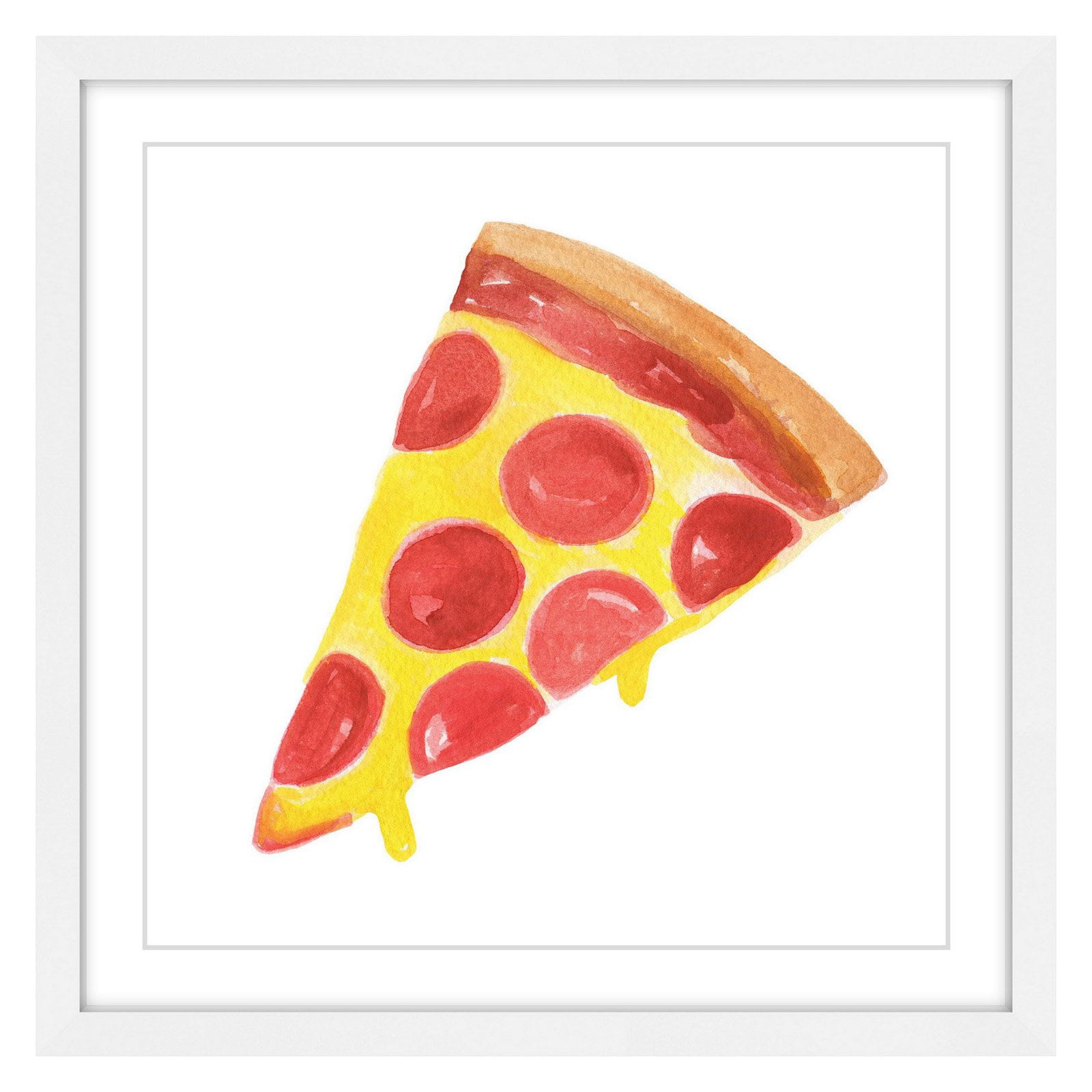 Marmont Hill "Pizza" by Molly Rosner Framed Painting Print