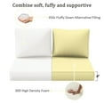 thumbnail image 5 of Snubbull Outdoor 46" x 26" x 5" Loveseat Cushion Set, Water repellent, Fade Resistant, Cushion Set for Couch, Bench, and Swing, LIght Yellow, 5 of 6