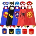thumbnail image 5 of Set de capas de superhéroes y pulseras Slap para niños de 18 a 12 años, 5 of 5