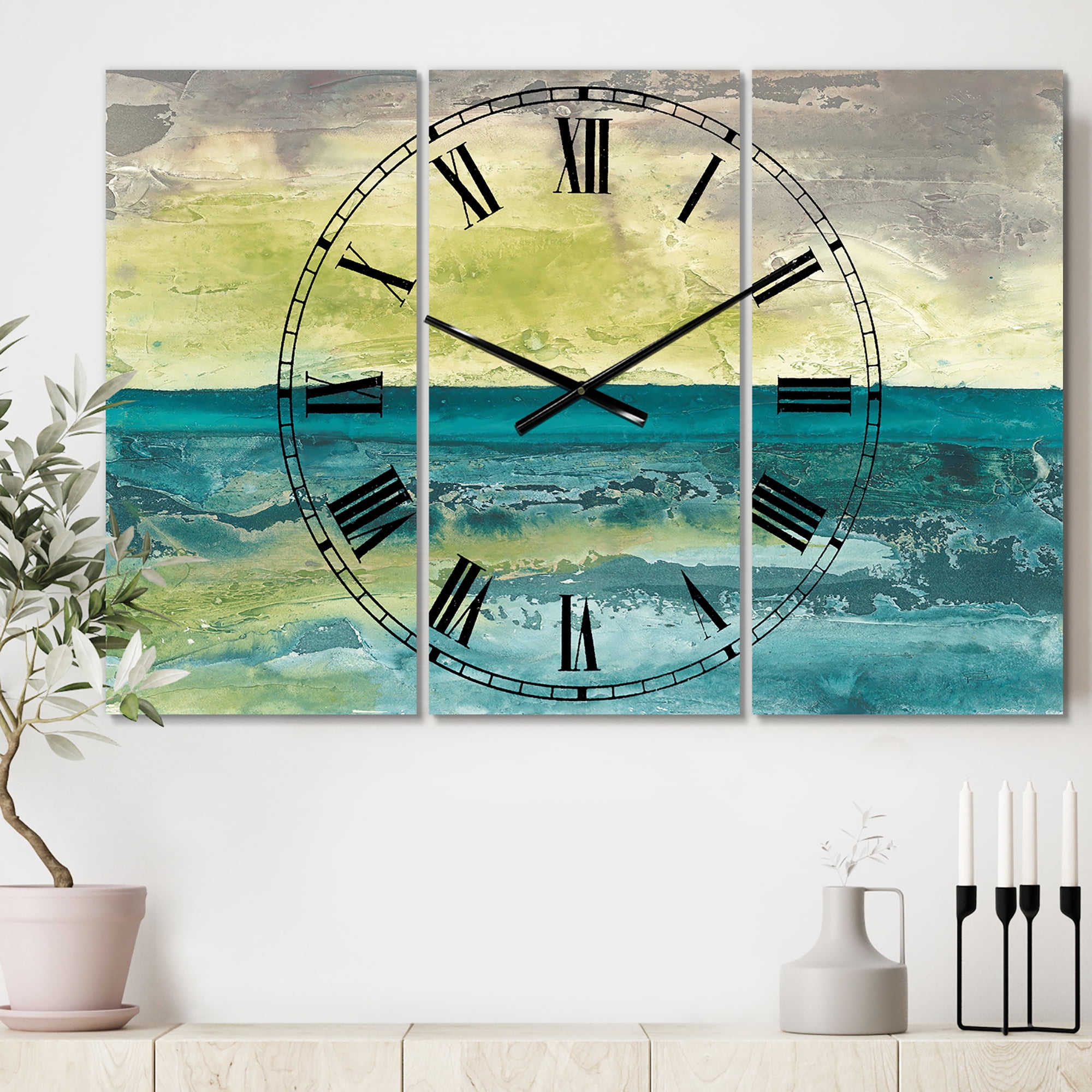 Designart 'Beyond the Horizon I' Traditional Wall Clock