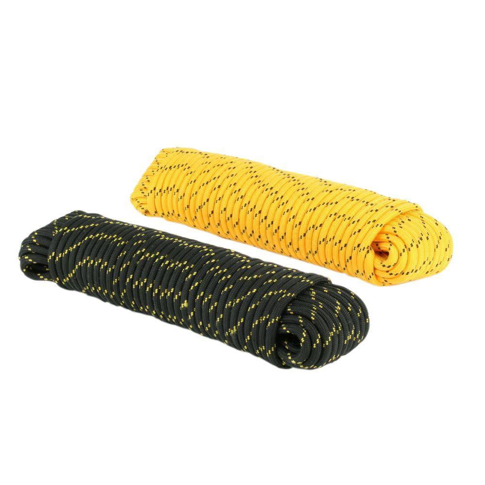 FREE SHIPPING Yellow 1/4" x 50' Details about   ACE 71222 Braided Poly-Pro Rope 
