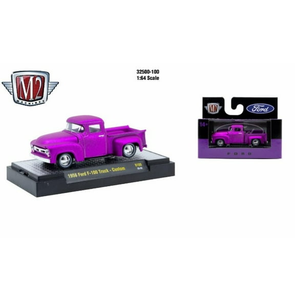 M2 Machines Autothentics Rel 100 1:64 1956 Ford F-100 Truck Custom