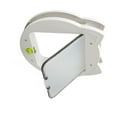 thumbnail image 3 of Puerta abatible para mascotas con cierre de 4 vías, silenciosa, resistente a la intemperie, para dormitorio, caja de arena, color blanco, 3 of 14