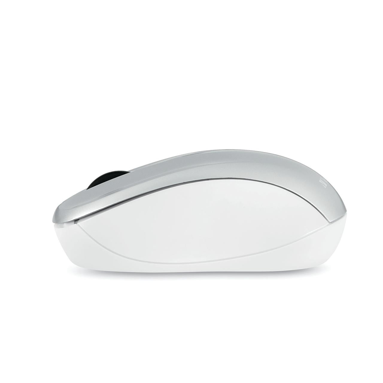 Verbatim Cordless Blue-LED Silent Computer Mouse, Ergonomic, 3 Buttons, 2.4 GHz (Silver)