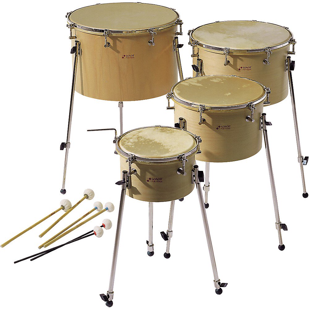 Sonor Orff Screw Adjust Timpani with Calfskin Head 18 in
