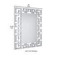 thumbnail image 5 of 47 Inches Greek Key Design Accent Mirror Silver - Saltoro Sherpi, 5 of 5