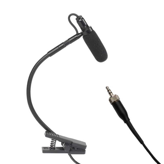 VONKY Instrument Microphone Condenser Clip Metal for Performance Stage Sax Trumpet L3 Black L4