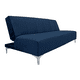 thumbnail image 3 of Sofa Cama Reclinable El Bazar Store Miami Azul marino terciopelo Futon 3 posiciones, 3 of 8