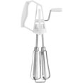 thumbnail image 1 of Handheld Egg Blender, Egg Beater, Stainless Steel Whisk, Handheld Eggbeater, Stainless Steel Hand Whip Whisk Egg Beater Mixer Cooking Tool Kitchen for Blending, Whisking (White), 1 of 8