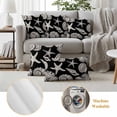 thumbnail image 6 of Black Starfish Coastal Outdoor Waterproof Pillow Covers, Shell Coral Summer Beach Nautical Ocean Decorative Rectangle Throw Pillowcase Sofa Cushion Sham for Patio/Couch/Chair, 20"x12" 2 Pack, 6 of 8