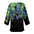 thumbnail image 6 of St.Patrick's Day T-shirt Women - Irish Lucky Clover 3/4 Sleeve Shirt, Fashion Shamrock Green Shirt, Costume for St.Patrick's Day|Style UBlueS, 6 of 6
