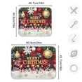 thumbnail image 3 of joogoo Snowflake Checkered Christmas Dish Drying Mat Kitchen Counter Absorbent Drying Pad 16x18 in Drainer Rack, 3 of 8