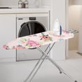 thumbnail image 2 of HELLHERO Floral Rose Pad Ironing Board Cover Lightweight & Breathable Breathable Polyester Fabric Ironing Board Dust-Proof Cover Elastic Edge 15x54 Inch, 2 of 4