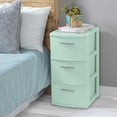 thumbnail image 5 of Sterilite 3 Drawer Weave Tower Classic Mint, 5 of 5