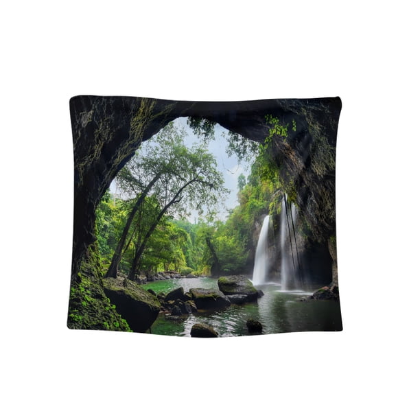 Tapiz de cascada de cueva, hogar, sala de estar, dormitorio, manta para colgar en la pared, alfombra, decoración de pared, 150x200cm Speravity HA8480-02B