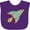 Purple, variant on Inktastic Rocket Boys or Girls Baby Bib