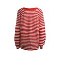 thumbnail image 6 of Liacowi Women Juniors Knit Cardigan Long Sleeve Sweater Striped Knitwear Coat Fall Casual Tops Loose Outwear for Teen, 6 of 9