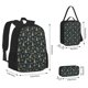 thumbnail image 2 of Easygdp Gold Snowflake Christmas Tree Mochila para Niños y Niñas con Set de Caja de Almuerzo y Estuche para Lápices 3 en 1, Mochila Escolar Estampada para Adolescentes, 2 of 7
