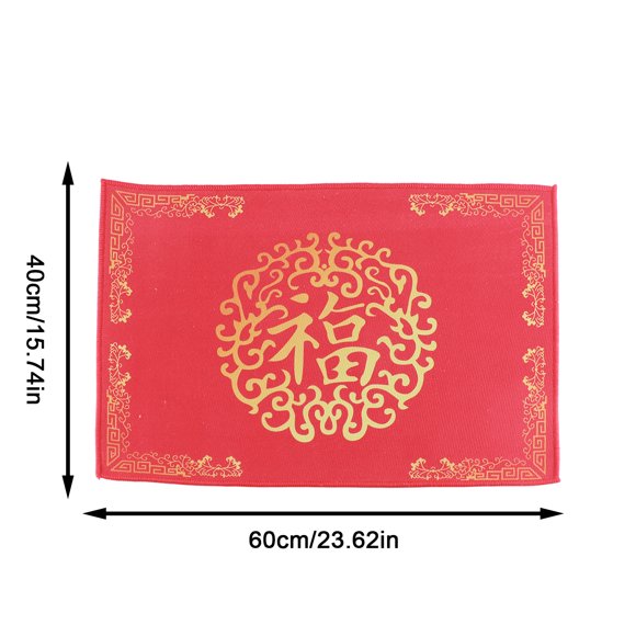 Alfombrilla roja para el suelo, alfombrilla roja china para el año nuevo, alfombrilla roja para el año nuevo diseñada para precisión