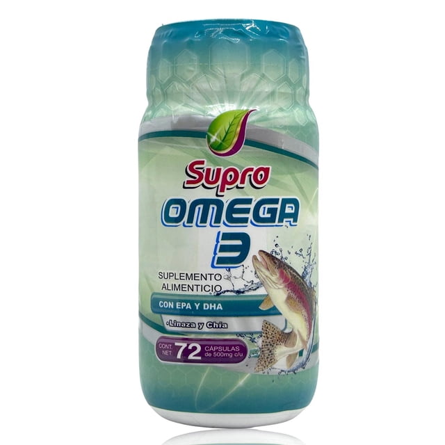 Omega 3 Supra Natura con EPA y DHA 72 cápsulas de 500 mg