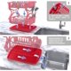 thumbnail image 4 of Escurridor de Platos 2 Niveles de Alta Capacidad | Organizador de Cocina Compacto, Ahorra Espacio, con Porta Cubiertos y Fácil Armado (ROJO), 4 of 5