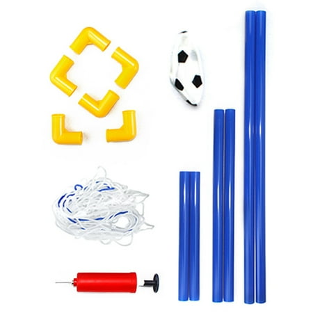 OOKWE 44x31cm Mini Soccer Goal Set Outdoor Garden Soccer Ball Game Toy Easy Assembled Sports Inflatable Play Ball for Kids 3+