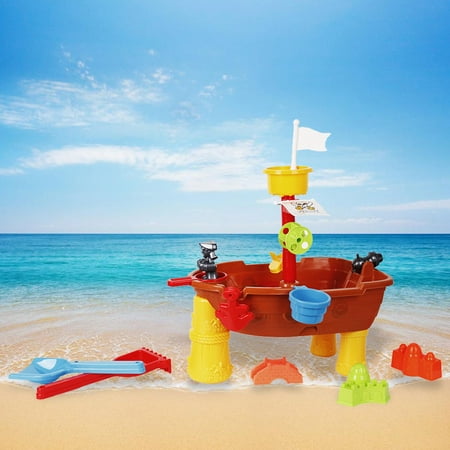 - KARMAS PRODUCT Sand Beach Play Toys Summer Watering Sand Play Bath Toys Pirate Ship for Children
