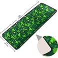 thumbnail image 2 of Dreamtimes Clovers St Patrick's Day Hallway Runner Rug 2'x6' Kitchen Rug with Rubber Backing Golden Coins Non Slip Entryway Rug Runner Washable Soft Area Rug for Hallway Bedroom Kitchen Decor, 2 of 6