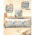 thumbnail image 2 of Spring Blooms Botanicals Body Pillow Cover 20 x 54 Inch Decorative Pillow Cover Colorful Floral Watercolor Lumbar Pillowcase Seasonal Rectangle Cushion Case for Couch Sofa Bed Living Room, 2 of 7