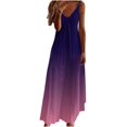 thumbnail image 2 of FcBaudy Camisole Sans Manches Col en V, Robes d'Été pour Femmes, Robes Sans Manches Mode Imprimée Bretelles Robes Femmes, 2 of 3