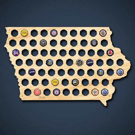 Iowa Beer Cap Map (Best Beer In Iowa)